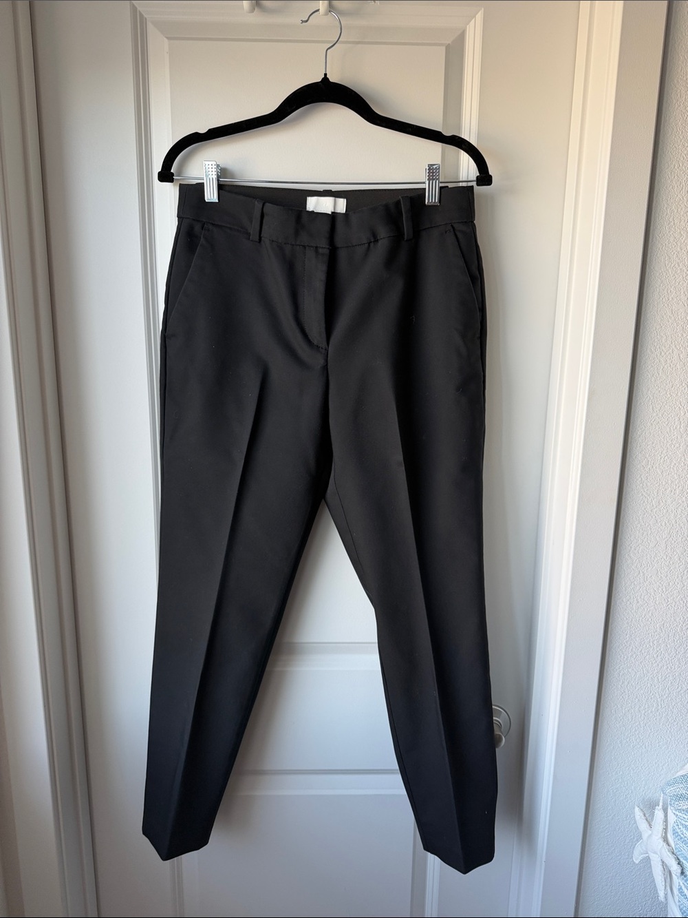 H&M Black Cropped Tailored Ankle Pants